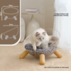 Sheldon Eggshell Cat Bed Sheldon Eggshell Cat Bed